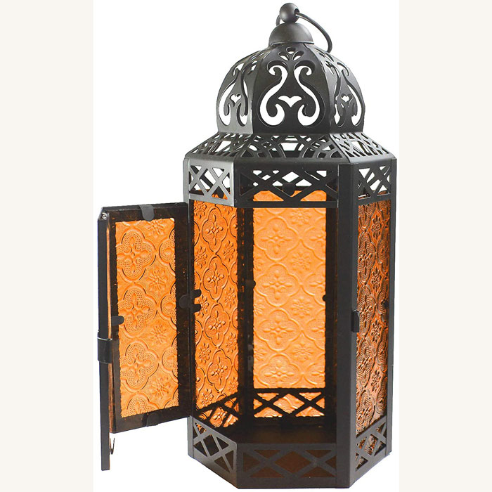 Vela Lanterns Hanging Metal Moroccan Decorative LED