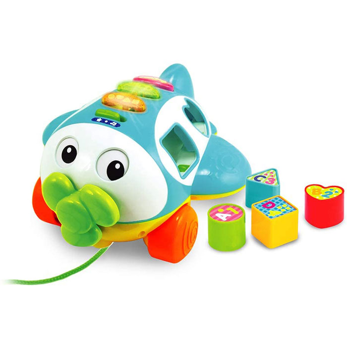 Winfun Baby Toy Sort N Learn Pull Along Plane - OneShopToys