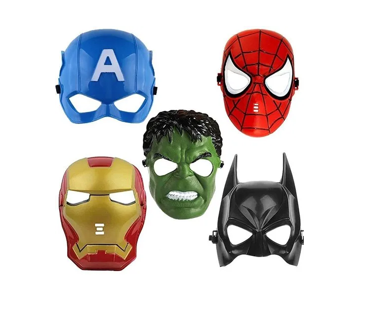 Kids Avengers Plain Mix Plastic Character Cartoon Mask