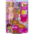 Barbie Doll and Newborn Pups Playset with Dog, 3 Puppies & Accessories-HCK74