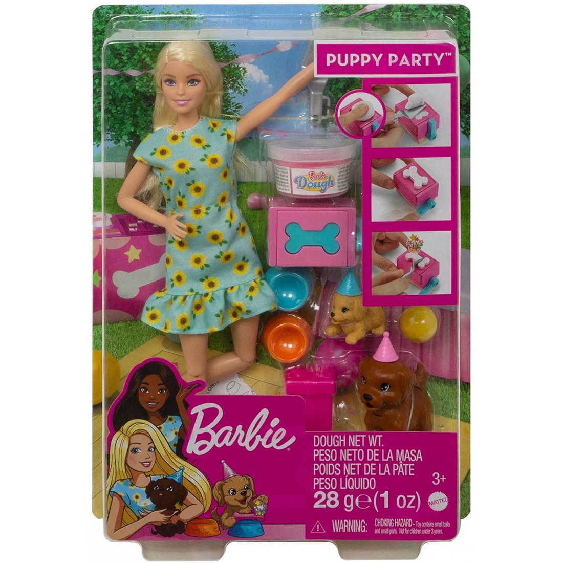 Barbie Puppy Party Doll & Playset -GXV74