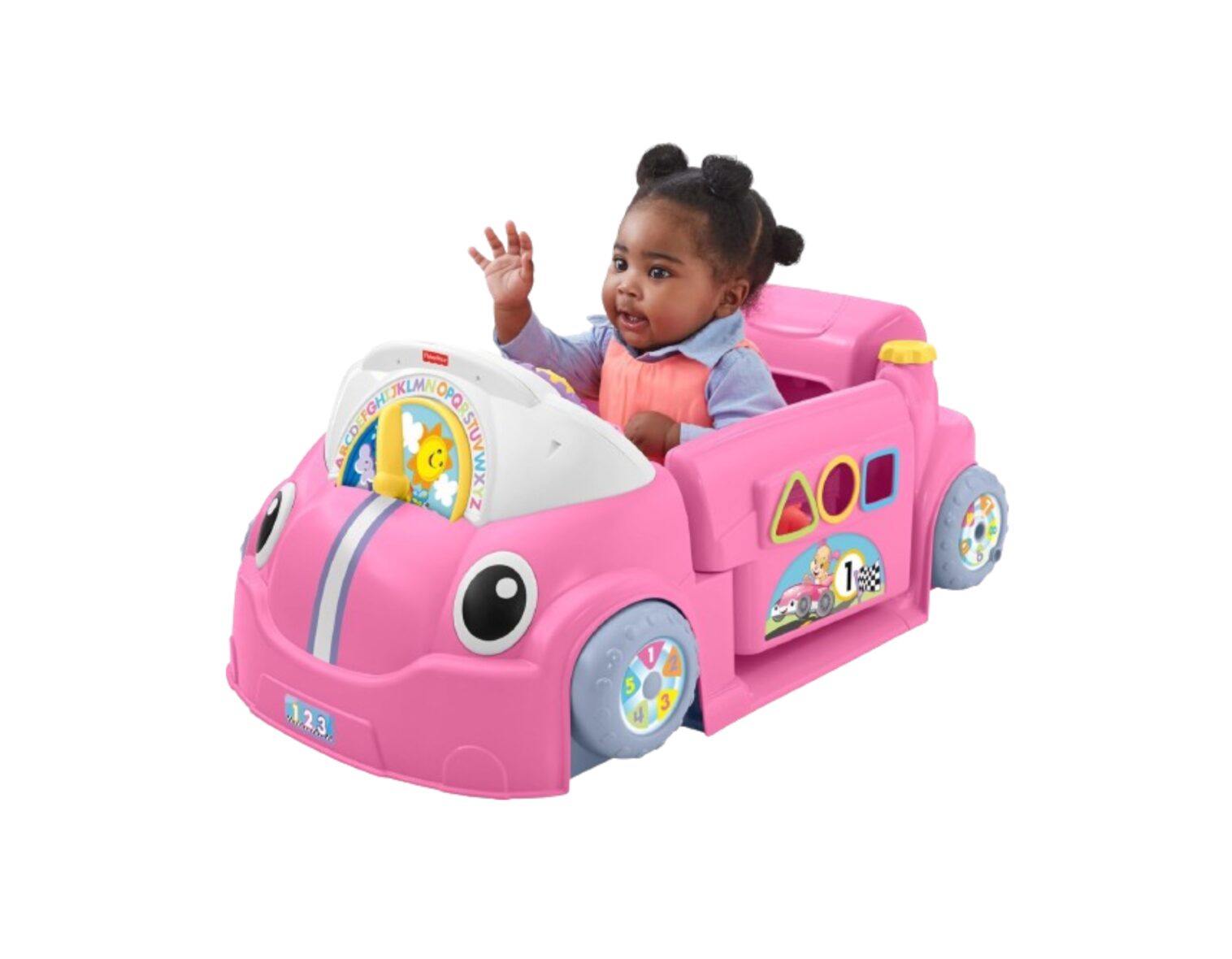 Fisher-Price Laugh & Learn Baby Activity Center, Crawl Around Car, Interactive Playset with Smart Stages for Infants & Toddlers,