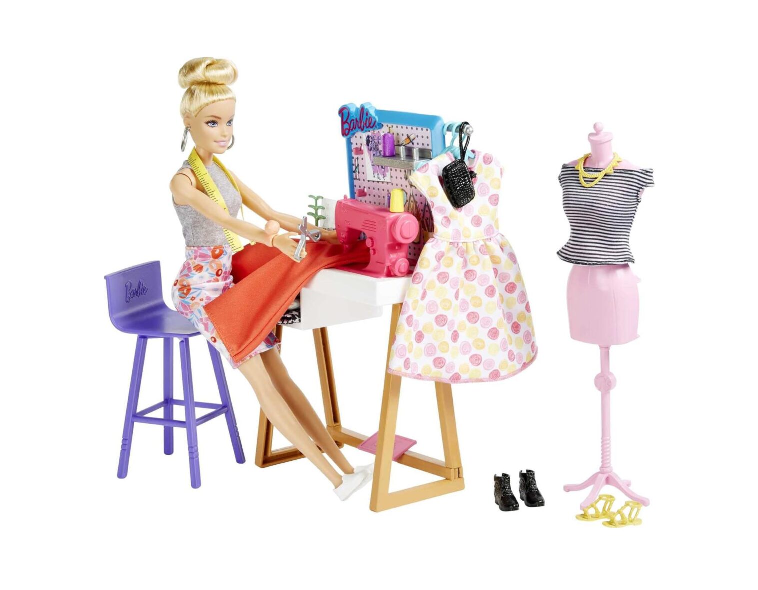 Barbie Fashion Designer Doll (12-in), & Studio, 25+ Design & Fashion Accessories